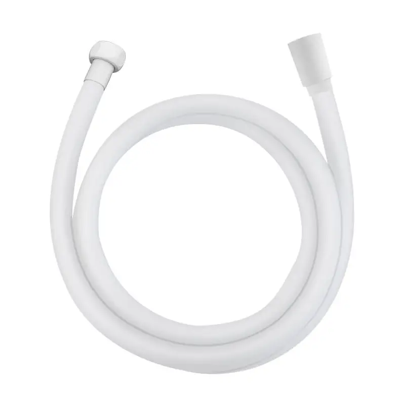 Matte white 150cm shower flex hose with modern design for bathroom