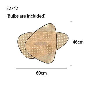 Flower Rattan LED Floor Lamp 180cm Black Frame - view 14