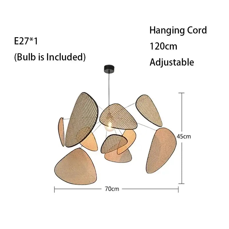 Flower Rattan LED Floor Lamp 180cm Black Frame - view 8