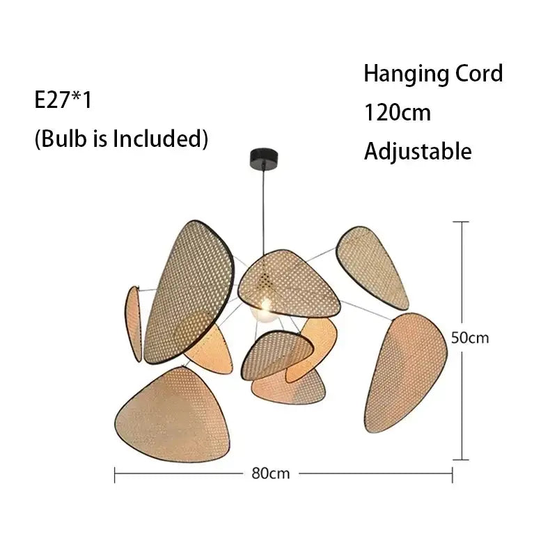 Flower Rattan LED Floor Lamp 180cm Black Frame - view 11