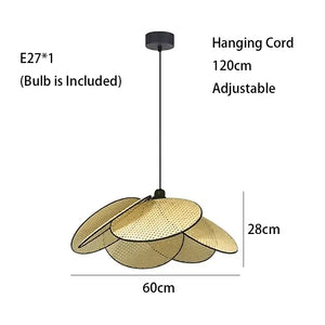 Flower Rattan LED Floor Lamp 180cm Black Frame - view 13