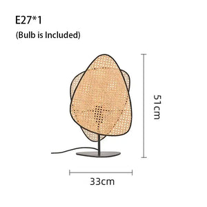 Flower Rattan LED Floor Lamp 180cm Black Frame - view 12