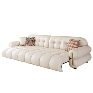 Electric Retractable Wall Sofa Bed Leather Modern Design - view 7