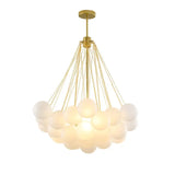 Frosted Glass Ball Chandelier Lamp - Hanging Light