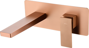 Pisa Brushed Rose Gold Single Lever Basin Faucet, view 2