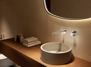 Toscana Chrome Concealed Single Lever Basin Mixer, view 2