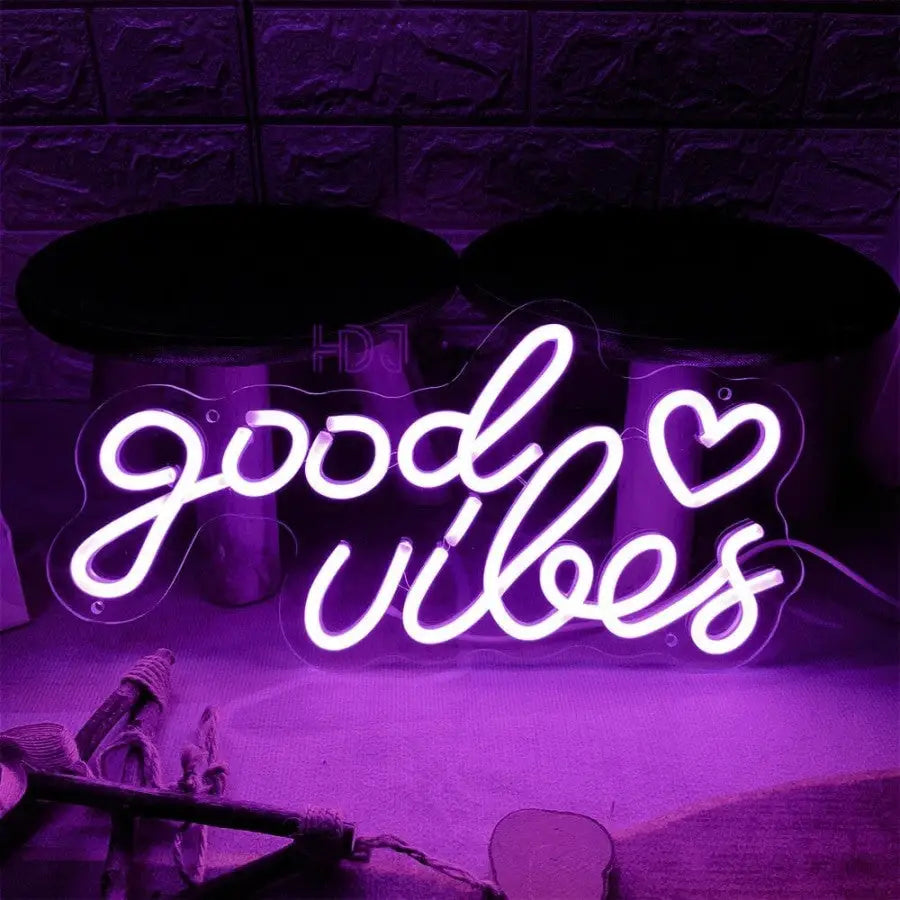 Good Vibes Multicolor Neon Sign - Neon Sign