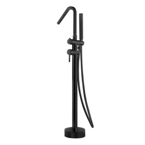 Black Freestanding Bathtub Faucet Single Lever Modern, main product view