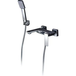 Chrome Shower Faucet Set Modern Minimalist Design, main product view