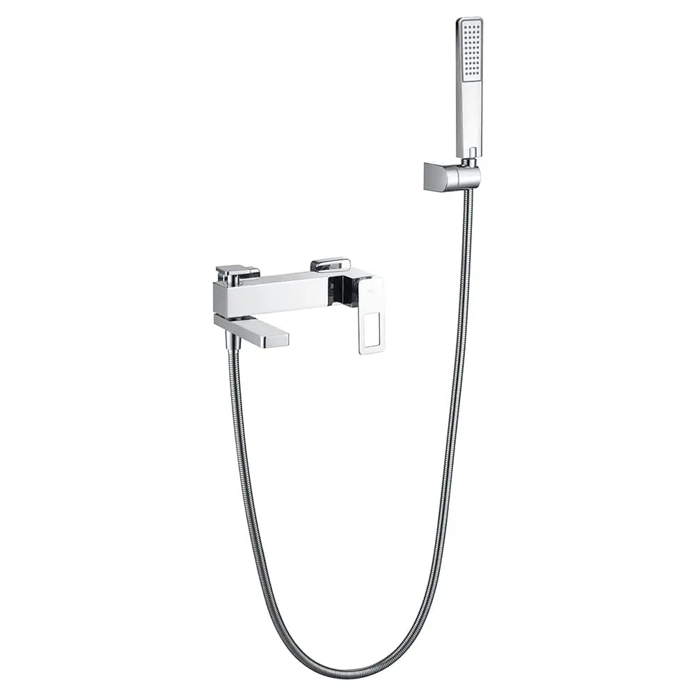 Chrome shower faucet set Nordic design with sleek modern styling