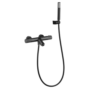 Black Thermostatic Shower Faucet Modern Design, main product view