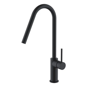 Matte Black Kitchen Faucet Modern Contemporary Design, main product view
