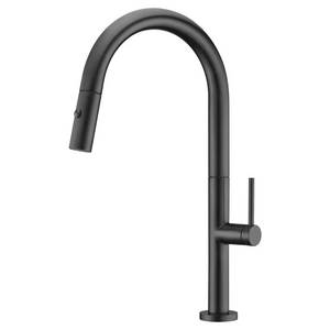 Samoa Matte Black Kitchen Faucet Modern Design, main product view