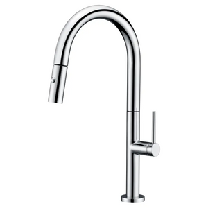 Samoa Chrome Kitchen Faucet Modern Minimalist Design, main product view
