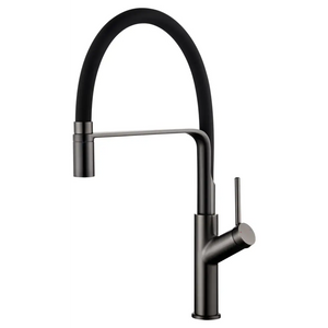 Sena Black Gun Metal Kitchen Faucet Modern Design, main product view