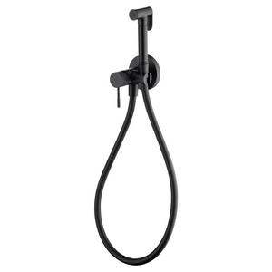 Matte Black Built-in Bidet Faucet Modern Bathroom, main product view
