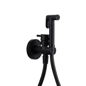 Matte Black Built-in Bidet Faucet Modern Bathroom, main product view