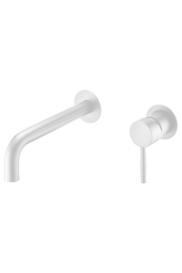 Etna Matte White Single Lever Sink Faucet Built-In, mixer detail