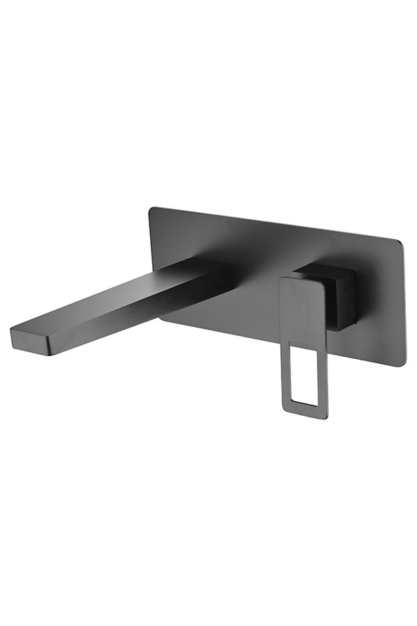 Matte Black Built-in Sink Mixer Single Lever Faucet, mixer detail
