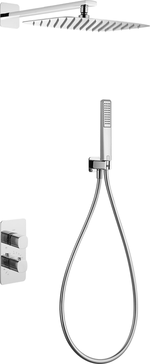 Firenze Chrome Concealed Thermostatic Shower Set, main product view