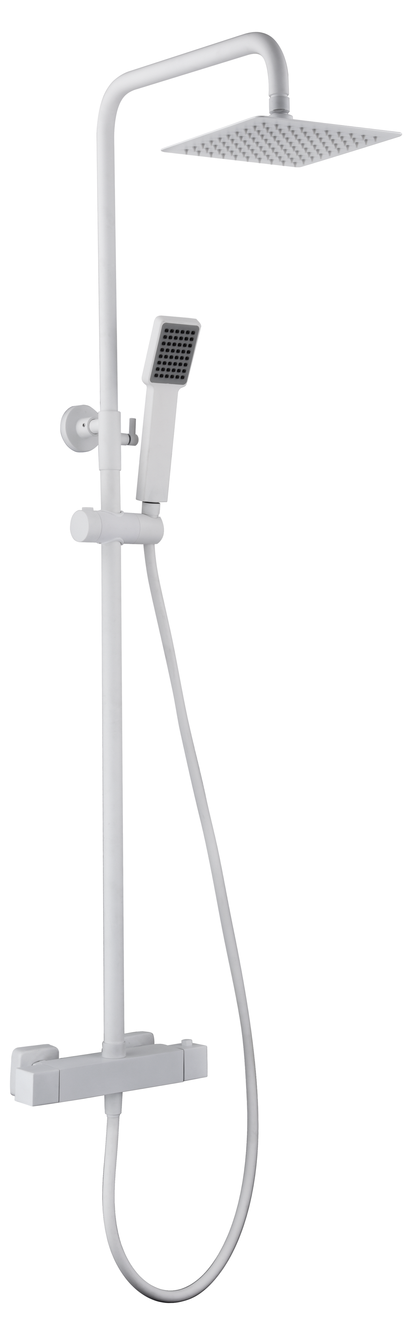 Conjunto Ducha Termostático Art Blanco Mate