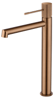 Monomando Lavabo Línea Alto Oro Rosa Cepillado