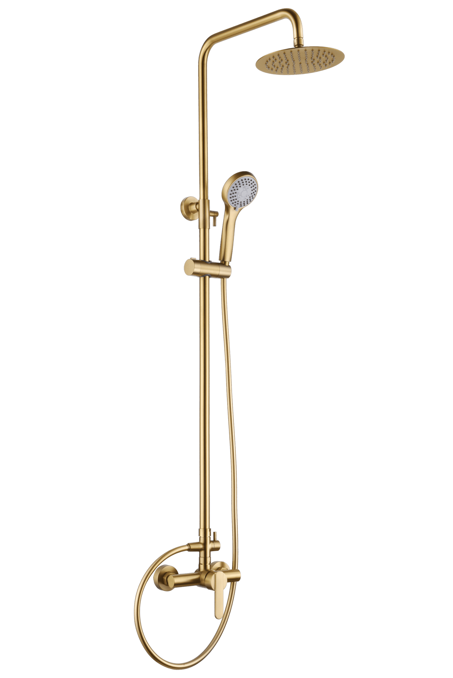 Conjunto Ducha Monomando Roma Oro Cepillado