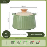 Modern Non Stick Ceramic Casserole Stew Pot