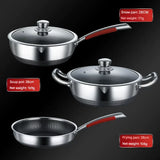 Stainless Steel Non Stick Frying Pan Cookware Pot Set