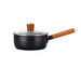18cm black pan (with lid)