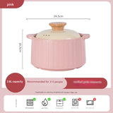 Modern Non Stick Ceramic Casserole Stew Pot