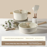 8 Piece Ceramic Non Stick Cookware Pot Pan Set