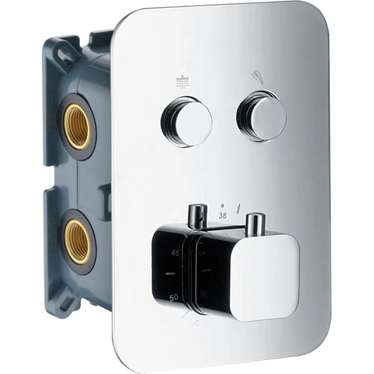 IMEX Concealed Thermostatic 2-Way Faucet Matte Black