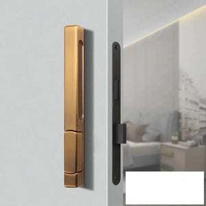 Invisible Sizzle Handle Single Side Door Lock - Bronze / 55mm