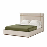 Italian Classic Birch Wood Double Bed Frame - 150 x 200 cm - Bedroom