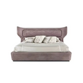 Italian Luxury Headboard PU Leather Soft Bed Frame - Purple / 200 x 200 cm - Bedroom