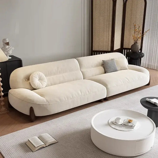 Italian Minimalist Luxury Cloud Flannel Sofa - 120 cm - Sofa