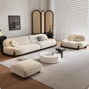 Italian Minimalist Luxury Cloud Flannel Sofa - Sofa