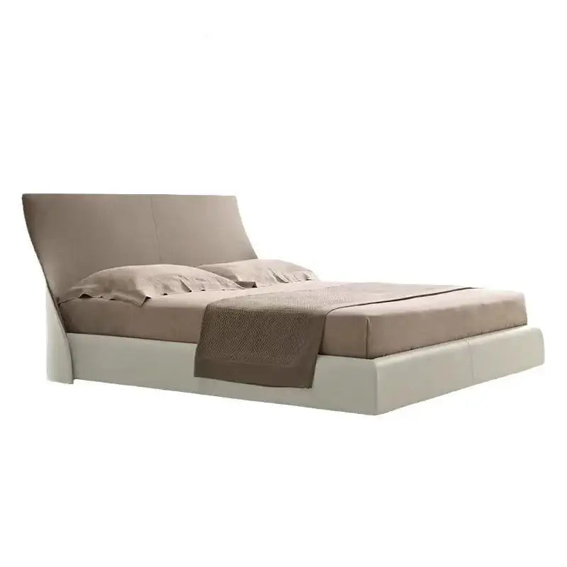 Italian Minimalist Platform Bed 200cm Padded Headrest - view 2