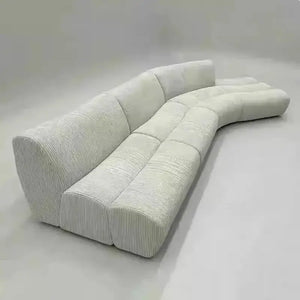 Italian Minimalist Pine Fabric Sofa - Green - Sofa