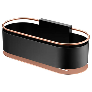 Black Rose Gold Soap Dish Modern Bathroom Accessory, main product view