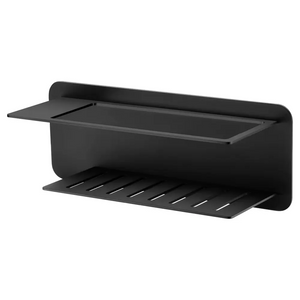 Matte Black Soap Dish Wall Mount Modern Bathroom, main product view