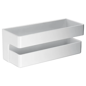 Matte White Soap Dish Modern Bathroom Accessory, main product view