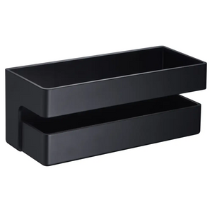 Matte Black Soap Dish Modern Bathroom Accessory, main product view