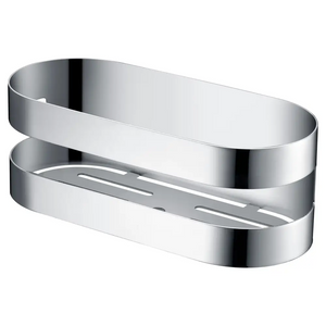 Nirmala Chrome Soap Dish Modern Bathroom Accessory, main product view