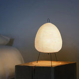 Japanese Oval Standing Paper Table Lamp - Lamp