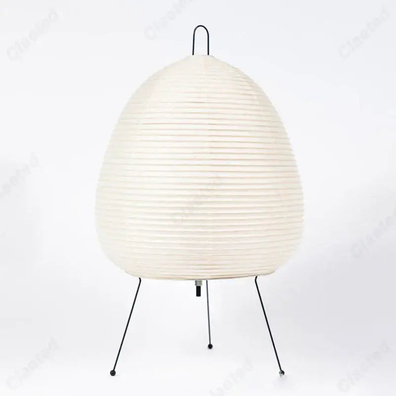 Japanese Oval Paper Table Lamp with 3-Color Light - view 5