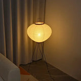 Japanese Paper Standing Light Button Switch Lamp - Lamp