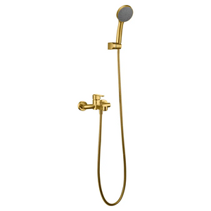 Roma Brushed Gold Single Handle Shower Set, main product view