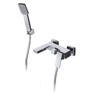 Valencia single-lever bathroom shower kit, chrome-plated single-lever, main product view